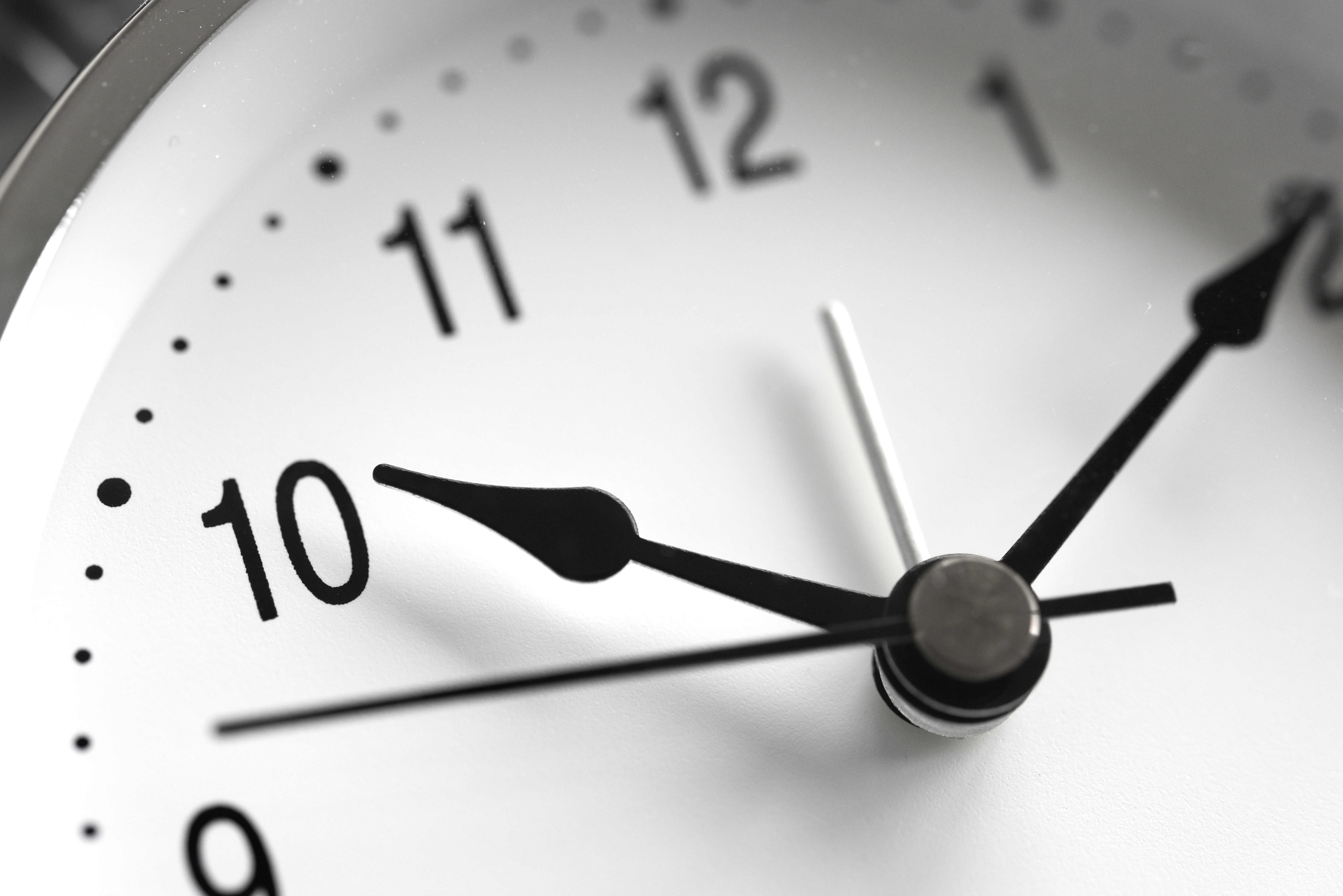 Close up of a clock face