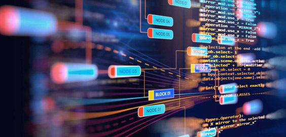 Supply chain data on a screen