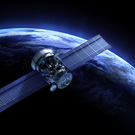 satellite with planet