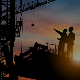 people on a construction site