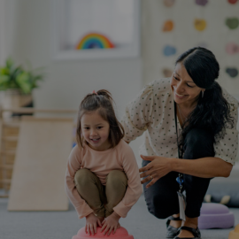 social worker and child