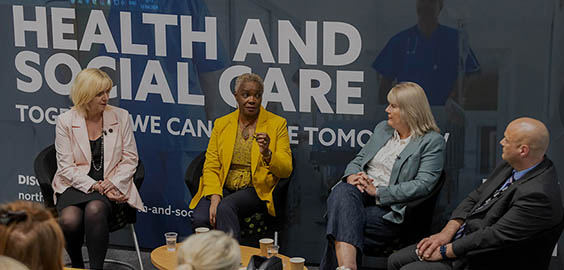 speakers at the working well in healthcare event