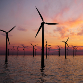 image of wind turbines