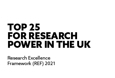 top 25 for research power in the UK