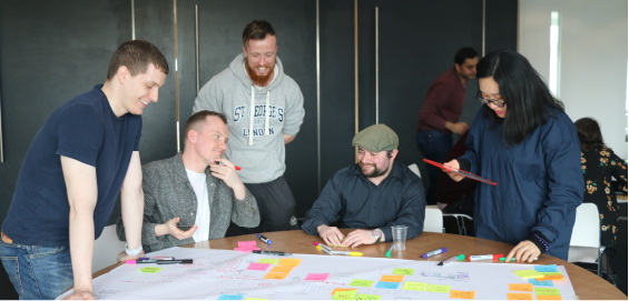People Working Around Table 