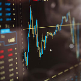 close up shot of a line graph