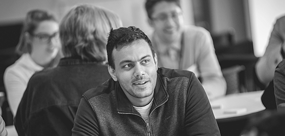 Man looking off camera