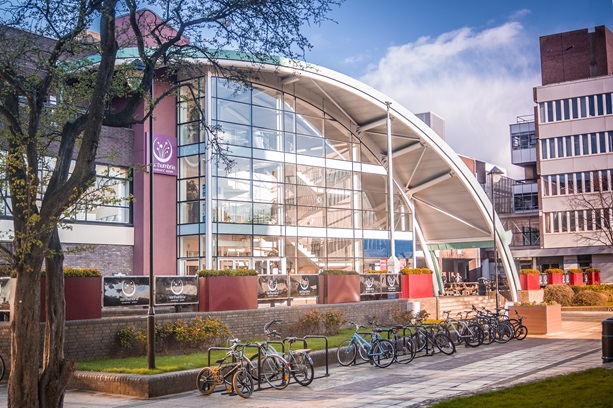 view outside of students union building