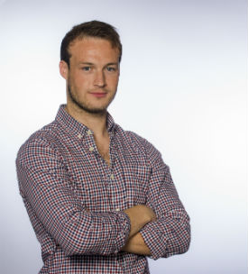 a man looking at the camera