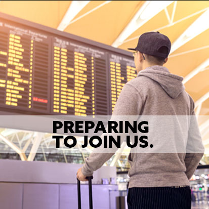 Preparing to join us