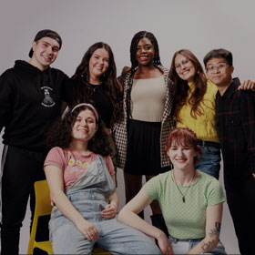 Group of students smilling