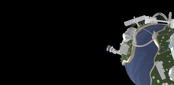 Black background with NU World graphic