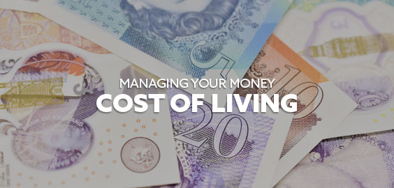 cost of living pod with image of UK pound notes