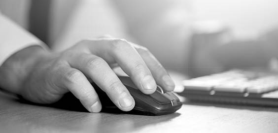 image of hand on mouse