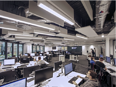 Image showing computer suite in new building