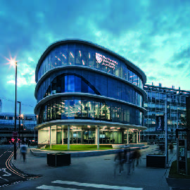 Image showing new building at night