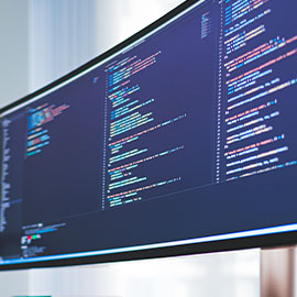 Photo of code on screen