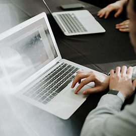 People working on laptops