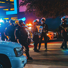 Image of riot police