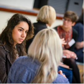 People at a New Writing North event