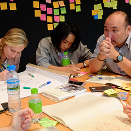 Image of a group of people working together