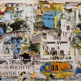 Abstract collated image showing words