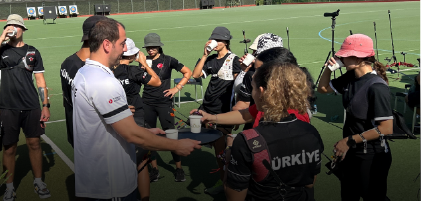 coach talking to players