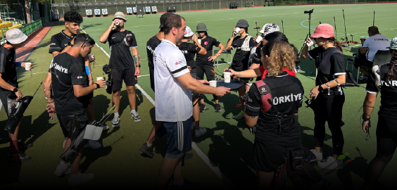 coach talking to players