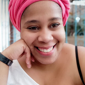 Caption: Juana Francis Bone, co-founder of Mujeres de Asfalto