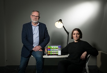 Caption:Professor Gavin Oxburgh and Dr Laura Farrugia