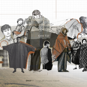 Image of a menswear collection, West Kip, designed by a Northumbria University graduate,