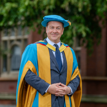 Caption: Robin Ferris Founder Bankuet Hon Grad-12