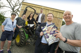 a group of people posing for the camera