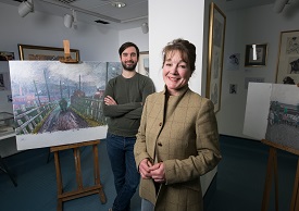 a person standing posing for the camera