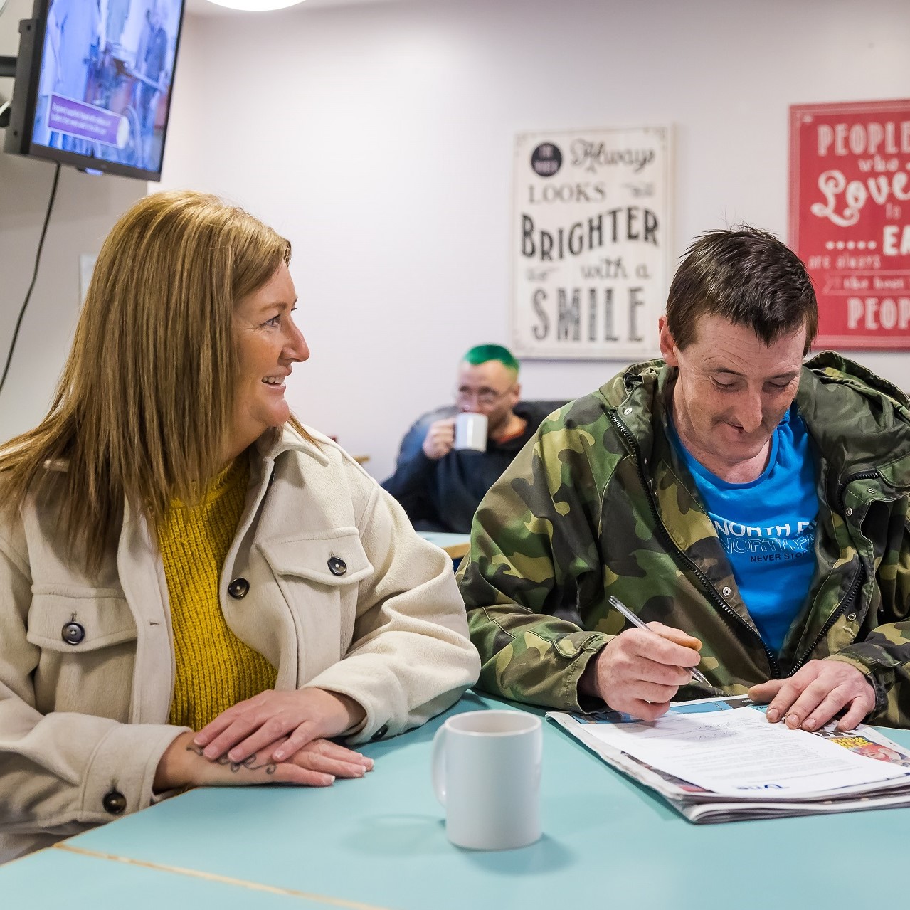 The Joseph Cowen Health Centre in Byker, Newcastle upon Tyne, operates as a health and wellbeing drop-in service for people experiencing homelessness in the city