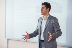 a man wearing a suit and tie