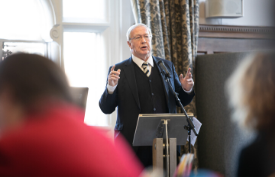 a person standing in front of a window