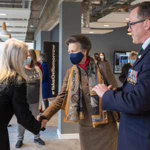 HRH The Princess Royal visits Northumbria's Northern Hub for Veterans and Military Families Research