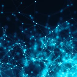 Connecting lines - stock image