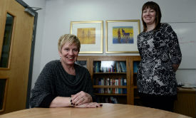 a person sitting on a table