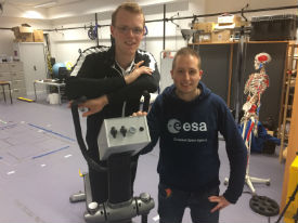 a person standing in a room