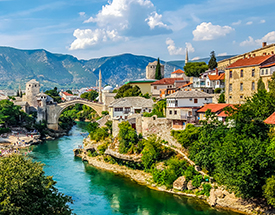 a bridge over a body of water