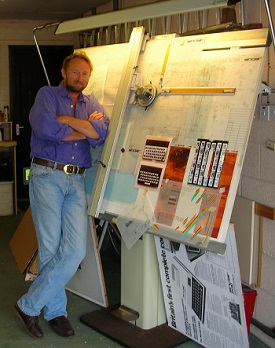 a person standing in a room