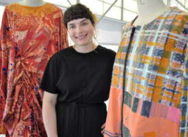 a person standing posing for the camera