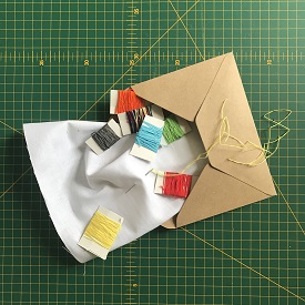 a close up of a green table