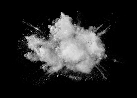 smoke coming from it