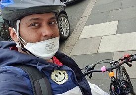 a person wearing a hat