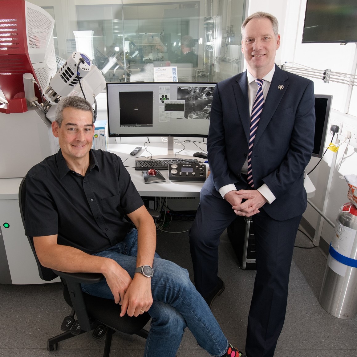 Professor Guillaume Zoppi and Professor John Woodward