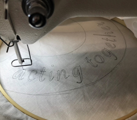 Two 'sister quilts' have been created in Newcastle and Instabul as part of the Embroidering Protection project.