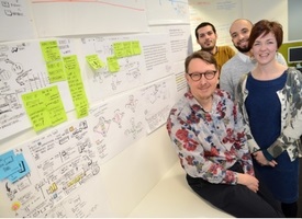 people around each other